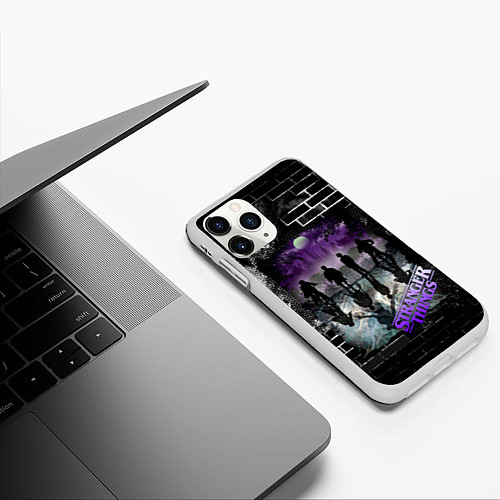 Чехол iPhone 11 Pro матовый Stranger Things Странные дела / 3D-Белый – фото 3