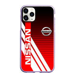 Чехол iPhone 11 Pro матовый NISSAN НИССАН СПОРТ, цвет: 3D-светло-сиреневый