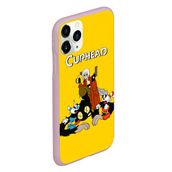 Чехол iPhone 11 Pro матовый Cuphead x DMC, цвет: 3D-розовый — фото 2