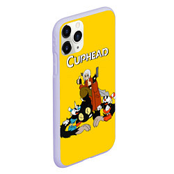 Чехол iPhone 11 Pro матовый Cuphead x DMC, цвет: 3D-светло-сиреневый — фото 2