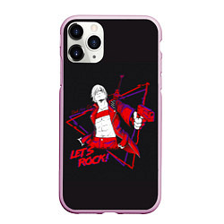 Чехол iPhone 11 Pro матовый Lets Rock DMC, цвет: 3D-розовый