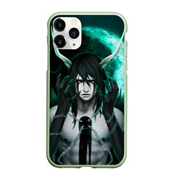 Чехол iPhone 11 Pro матовый Ulquiorra Schiffer Bleach, цвет: 3D-салатовый