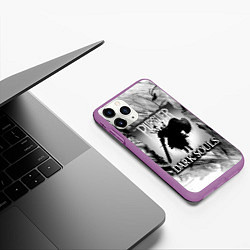 Чехол iPhone 11 Pro матовый DARK SOULS ТЁМНЫЙ МИР, цвет: 3D-фиолетовый — фото 2