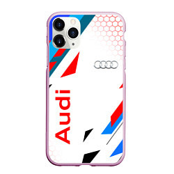 Чехол iPhone 11 Pro матовый AUDI АУДИ SPORT, цвет: 3D-розовый