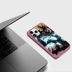 Чехол iPhone 11 Pro матовый Solo leveling, цвет: 3D-малиновый — фото 2