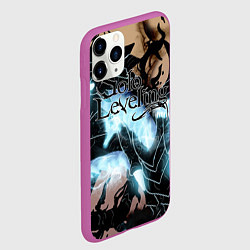 Чехол iPhone 11 Pro матовый Solo leveling, цвет: 3D-фиолетовый — фото 2