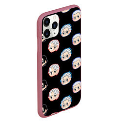 Чехол iPhone 11 Pro матовый DMC Pattern, цвет: 3D-малиновый — фото 2