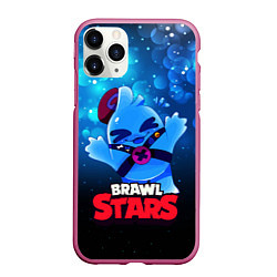 Чехол iPhone 11 Pro матовый Сквик Squeak Brawl Stars, цвет: 3D-малиновый