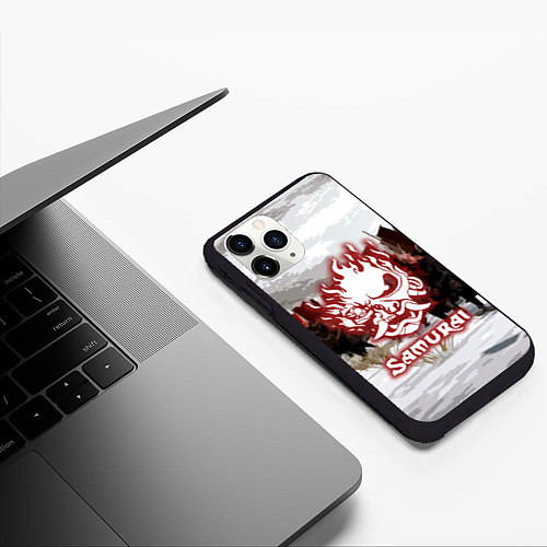 Чехол iPhone 11 Pro матовый SAMURAI 2077 / 3D-Черный – фото 3