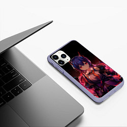 Чехол iPhone 11 Pro матовый Wawazi Arknights, цвет: 3D-светло-сиреневый — фото 2