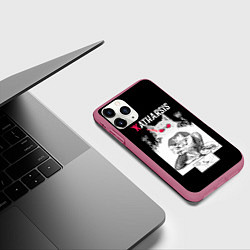 Чехол iPhone 11 Pro матовый Katharsis Beastars, цвет: 3D-малиновый — фото 2