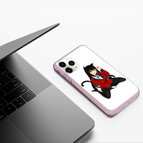 Чехол iPhone 11 Pro матовый Jabami Yumeko / 3D-Розовый – фото 3