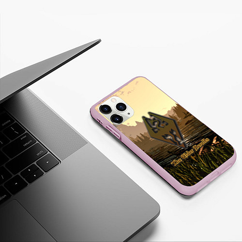 Чехол iPhone 11 Pro матовый The Elder Scrolls Online / 3D-Розовый – фото 3