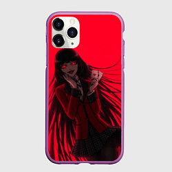 Чехол iPhone 11 Pro матовый ЮМЭКО БЕЗУМНЫЙ АЗАРТ, цвет: 3D-фиолетовый