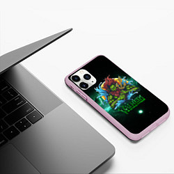 Чехол iPhone 11 Pro матовый Valheim повелитель морей, цвет: 3D-розовый — фото 2