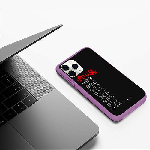 Чехол iPhone 11 Pro матовый 1000 - 7 Tokyo Ghoul / 3D-Фиолетовый – фото 3