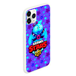 Чехол iPhone 11 Pro матовый Brawl Stars Blue, цвет: 3D-белый — фото 2