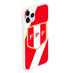 Чехол iPhone 11 Pro матовый Сборная Перу, цвет: 3D-белый — фото 2