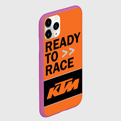 Чехол iPhone 11 Pro матовый KTM READY TO RACE Z, цвет: 3D-фиолетовый — фото 2
