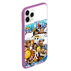 Чехол iPhone 11 Pro матовый ONE PIECE ВАН ПИС МОРЕ, цвет: 3D-фиолетовый — фото 2