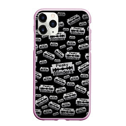 Чехол iPhone 11 Pro матовый Peaky Blinders Лезвие Паттерн, цвет: 3D-розовый