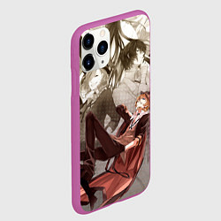Чехол iPhone 11 Pro матовый Чуя Накахара, цвет: 3D-фиолетовый — фото 2