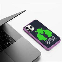 Чехол iPhone 11 Pro матовый Shrek: Im good ogre, цвет: 3D-фиолетовый — фото 2