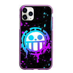 Чехол iPhone 11 Pro матовый ONE PIECE ВАН ПИС НЕОН, цвет: 3D-фиолетовый