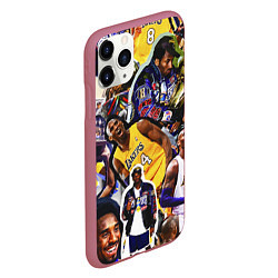 Чехол iPhone 11 Pro матовый КОБИ БРАЙАНТ KOBE BRYANT, цвет: 3D-малиновый — фото 2