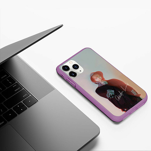 Чехол iPhone 11 Pro матовый SODA LUV / 3D-Фиолетовый – фото 3