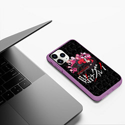 Чехол iPhone 11 Pro матовый Kakegurui Безумный азарт, цвет: 3D-фиолетовый — фото 2