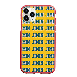 Чехол iPhone 11 Pro матовый BTS Jimin, цвет: 3D-красный