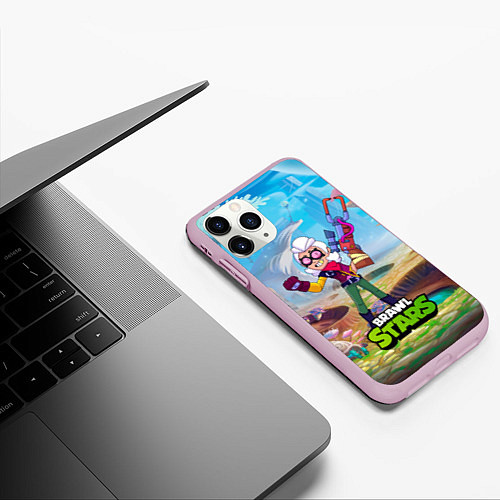 Чехол iPhone 11 Pro матовый Белль Belle Brawl Stars / 3D-Розовый – фото 3