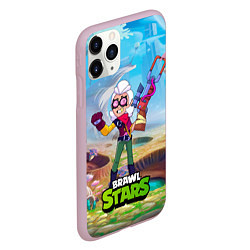 Чехол iPhone 11 Pro матовый Белль Belle Brawl Stars, цвет: 3D-розовый — фото 2