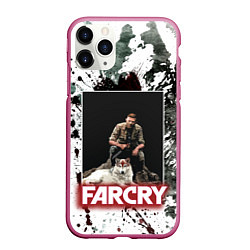 Чехол iPhone 11 Pro матовый FARCRY WOLF, цвет: 3D-малиновый