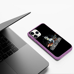 Чехол iPhone 11 Pro матовый Metal Bender, цвет: 3D-фиолетовый — фото 2