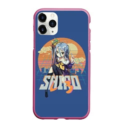 Чехол iPhone 11 Pro матовый Shiro princess, цвет: 3D-малиновый