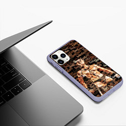 Чехол iPhone 11 Pro матовый Deep Dark Fantasy, цвет: 3D-светло-сиреневый — фото 2