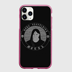 Чехол iPhone 11 Pro матовый Nathan Explosion, цвет: 3D-малиновый