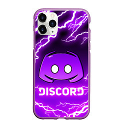 Чехол iPhone 11 Pro матовый DISCORD ДИСКОРД МОЛНИЯ