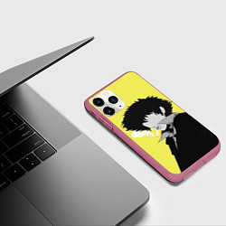 Чехол iPhone 11 Pro матовый Cowboy Bebop Спайк Шпигель, цвет: 3D-малиновый — фото 2