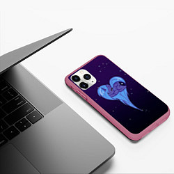 Чехол iPhone 11 Pro матовый Princess Luna, цвет: 3D-малиновый — фото 2