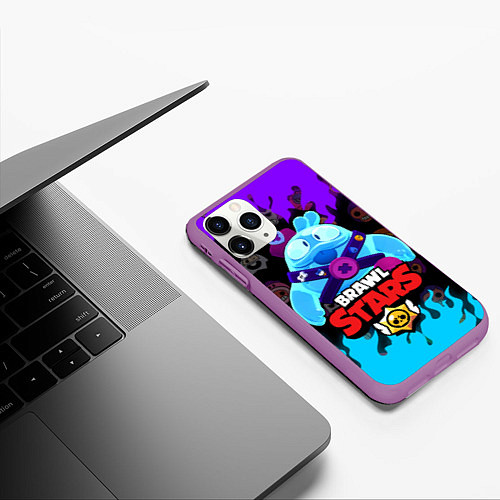 Чехол iPhone 11 Pro матовый SQUEAK 1 / 3D-Фиолетовый – фото 3