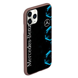 Чехол iPhone 11 Pro матовый Mercedes Мерседес Неон, цвет: 3D-коричневый — фото 2