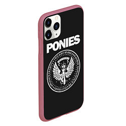 Чехол iPhone 11 Pro матовый Pony x Ramones, цвет: 3D-малиновый — фото 2