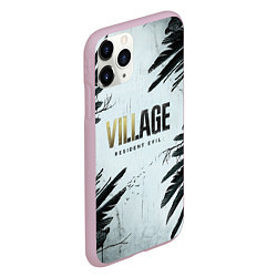 Чехол iPhone 11 Pro матовый Resident Evil Village Crow, цвет: 3D-розовый — фото 2