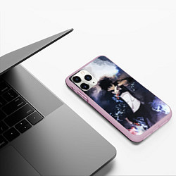 Чехол iPhone 11 Pro матовый Сон Джин Ву, цвет: 3D-розовый — фото 2