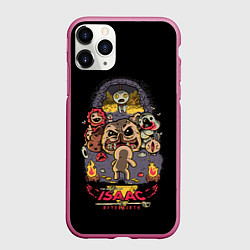 Чехол iPhone 11 Pro матовый Айзек - подземелье, цвет: 3D-малиновый
