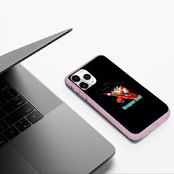 Чехол iPhone 11 Pro матовый Dragon Ball, цвет: 3D-розовый — фото 2
