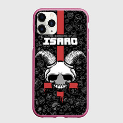 Чехол iPhone 11 Pro матовый The Binding of Isaac, цвет: 3D-малиновый